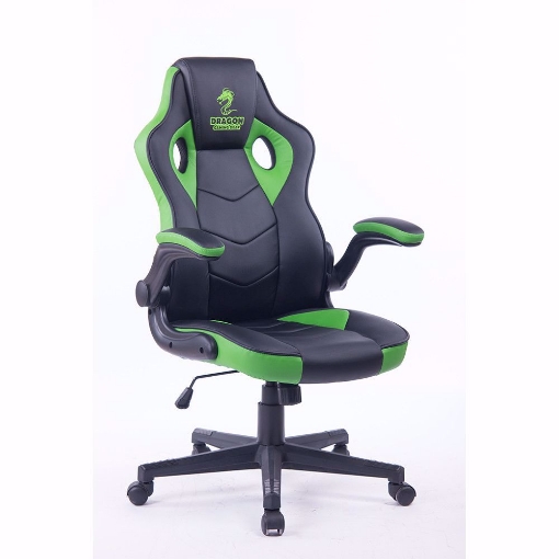 תמונה של כסא גיימינג מדגם Dragon COMBAT XL שחור / ירוק