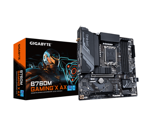 תמונה של לוח אינטל דורות 12-14 Gigabyte B760M GAMING X AX 1.2 DDR5 Wifi BT
