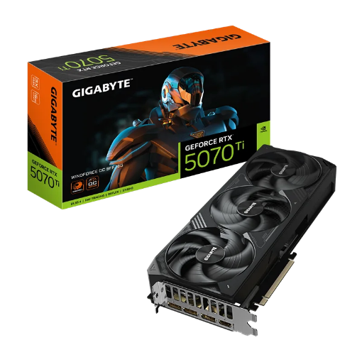 תמונה של כרטיס מסך GeForce RTX™ 5070 Ti WINDFORCE OC SFF 16G Key Features Specification Support Gallery Buy