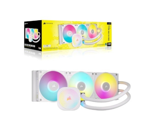 תמונה של קירור נוזלי לבן Corsair iCUE TITAN 360 RX RGB White 360mm AIO