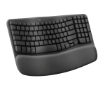 תמונה של מקלדת ארגונומית אלחוטית LOGITECH LOGI Wave Keys