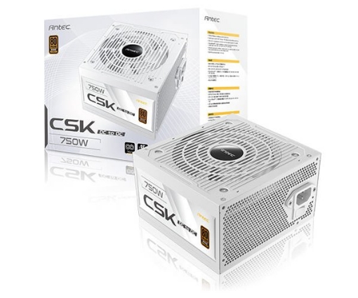 תמונה של ספק כוח לבן ANTEC CSK 750DC Non-Modular 750W 80 PLUS Bronze 120MM