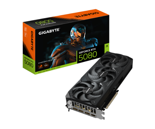 תמונה של כ.מסך GIGABYTE GeForce RTX 5080 WINDFORCE OC SFF 16G