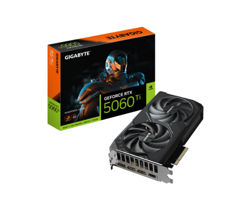 תמונה של כרטיס מסך Gigabyte RTX 5060 Ti WindForce 2 OC 8GB