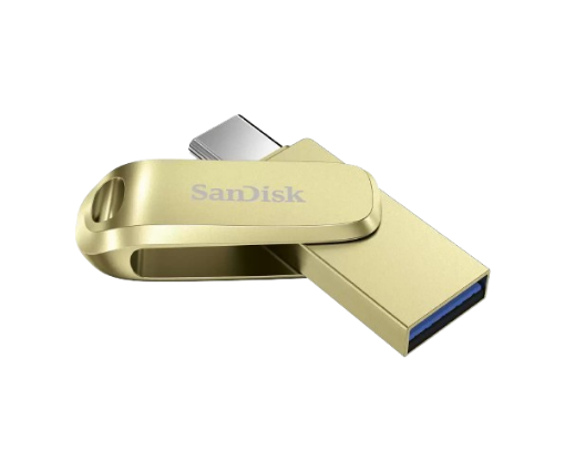 תמונה של זכרון נייד SanDisk 512GB TYPE-C and Type-A Dual Drive Luxe
